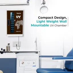 DentGist Dentis UV Chamber Insta-UV (12 SS Trays) - Ivory White | High-Efficiency UV Sterilization for Dental Instruments | Durable Stainless Steel Trays for Safe, Quick Disinfection image 3