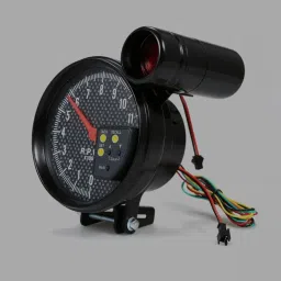 AUTO MT WORKING RPM Tiger RPM Meter Speedometer Tacho Gauge (Carbon Fibre) image 2