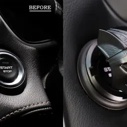 MR WAGON - Protective Car Start Stop Button Cover Iron Man -Open Close Ignition Cap for Bike and Car -Decorative Car Push Start Button Cover- Auto Accessories for Car Interior (4 cm) Diameter image 1