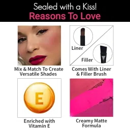 Nykaa Lip Palette, Matte Finish - Girl Boss, 1 Count image 5