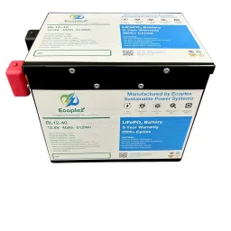 Ecoplex 12V 40Ah (512Wh) Lithium Ferro Phosphate Battery Pack - Versatile and Portable Solution for Solar Storage, UPS, Medical Devices, Robotics, Telecom, Forklifts and Off-Grid Applications image 1