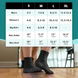 BraceAbility Neuropathy Socks for Women and Men - Toeless Compression Foot Neuropathy Socks, Peripheral Neuropathy Socks, Diabetic Neuropathy Socks, Arthritis Socks (L - Black) image 1