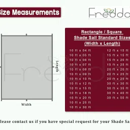 FREDDO HDPE Fabric Cotton Webbing Sun Shade Sails 85-90% Protection from Sun & UV Rays Ideal for Car Parking, Outdoor Garden, Balcony, Patio, Burgundy Color, 10 ft x 12 ft, Pack of 1 Piece image 4