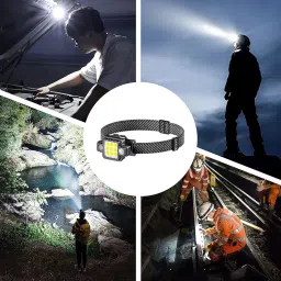 Care 4 Head Torch Rechargeable, Detachable Super Bright LED Headlamp Headlight with Magnetic 5 Light Modes IPX4 Waterproof COB Light,for Emergency, Running, Hiking,Camping etc image 4