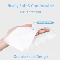 Reusable & Washable Dry Wipes – 50 Pack of 1 | Soft Cotton Multipurpose Cleaning Cloths (20×18 cm, No Fragrance, Eco-Friendly) image 5