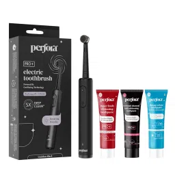 Perfora PRO Oscillating Electric Tooth Brush & Assorted Sample Toothpaste (45g, Pack of 3) Oral Care Combo | 2 Years Warranty | Rechargeable Electric Toothbrush For Men & Women, 8800 RPM, 2 min Auto Timer image 5