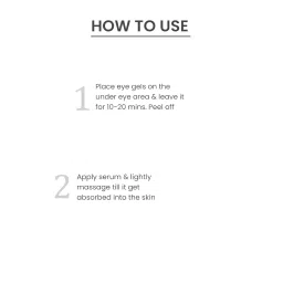 O3+ Hydro Peptide Eye Gel Mask | With Collagen & Hyaluronic acid For Dark Circles 2 ml (1 pair of eye gel mask & Serum) image 5