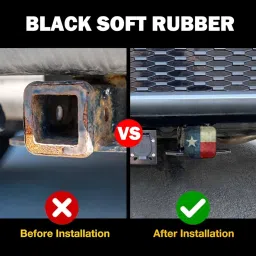 Beabes Texas Flag Trailer Hitch Tube Cover Plug Cap, Grunge The Lone Star American Texas Flag Lightweight Hitch Covers Protector Tow Hitch Cover Plug Cap Receiver Hitch Accessories 2 Inch image 4