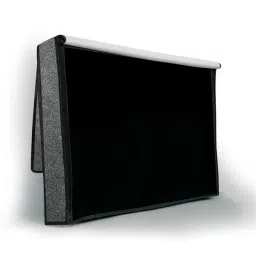 The Furnishing Tree Dustproof PVC LED TV Cover Suitable for All Models of 43 Inch TV Sand Pattern Grey image 4