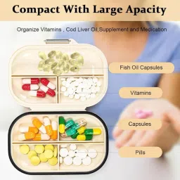 Koixurey Portable Weekly Pill Organizer Box for Daily Medication - Mini 7-Day Travel Pill Case, Reusable, Portable image 4