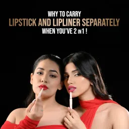 Glam21 Two To Tango Lip Liner + Lipstick Duo |Non-Transfer |Long Stay | Creamy Matte Finish| Super-glide formula | Non-drying |For Sensational lip look, Clay Crush-14 image 5