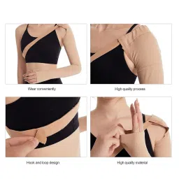 Enakshi® Compression Arm Sleeve with Shoulder Strap Comfortable Soft Full Arms Support XL right|Health & Beauty | Medical, Mobility & Disability |Orthotics, Braces & Sleeves|1 Arm Compression Sleeve image 3
