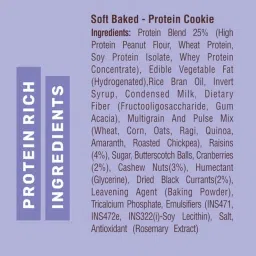 RiteBite Max Protein 7 Grain Breakfast Cookies - Choco Chips 660 g - Pack of 12 (55g x 12) image 2