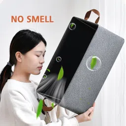 XVIA 26L Storage Bag for Clothes, Saree, Blanket | Foldable Wardrobe Organizer with Zip & Handle | Fabric Closet Storage Box, Large Capacity, Lightweight & Durable Under Bed Storage Solution image 4