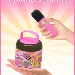 Jelliemons JLOK02 Jellie O-K Wireless Bluetooth Speakers, Portable Karaoke Speaker with 8W Sound, Hi-Res Audio, Built-in Microphone, Karaoke Mic, Bluetooth 5.3, Elegant Pink Design image 5