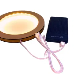 SNOOGG Blank Wood Plaques Light Round Boards Frame for Signs, Painting DIY Pouring Drawing and Display Art and Craft (6 INCH) image 3