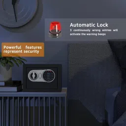 Gobbler Digital Electronic Safe Locker/Box for Home and Office for Jewellery Money Valuables (Dark Grey) [GS170ND] image 4