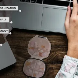 Koixurey Portable Weekly Pill Organizer Box for Daily Medication - Mini 7-Day Travel Pill Case, Reusable, Portable image 3