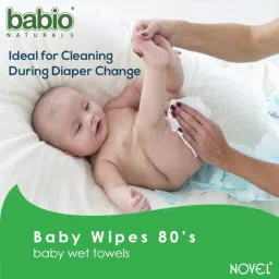 NOVEL Baby Wet Wipes/Pack With Lid (Pack of 4-80 Sheet) image 4