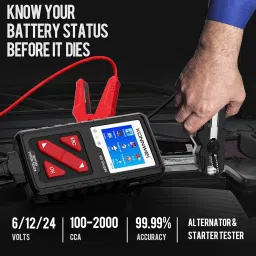 KONNWEI KW710 Car Battery Tester 6V 12V 24V, Battery Load Tester Automotive 100-2000CCA Digital Auto Battery Analyzer Alternator Starter Tester for Car Truck Motorcycle Marine ATV SUV image 1