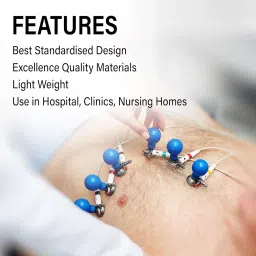 OTICA Medway ECG Chest Electrode Bulb with Metal Part Color Blue image 5