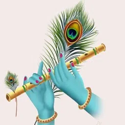 Bamboo Flute | Bansuri 1 pc| Natural Medium Scale | for Professional/Beginner Basuri | Traditional flute with Peacock feather | 16 inch Bamboo Bansuri with peacock feather flute pack of 1 image 3
