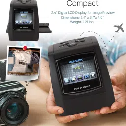 Tobo Film Scanner and Slide Digitizer - All in 1 22MP Slide Digital Film Slide Scanner, Image Converter, Compatible w/Super-8 Film, 126 KPK Film, Converts 35mm Slides and Negatives-TD-994IM. image 2