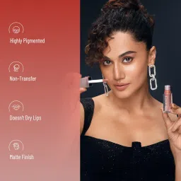 Swiss Beauty Hold Me Matte Liquid Lipstick | 12 Hours Stay | Non-Transfer Lipstick | Waterproof Lipstick with Intense Hydration| Shade - Gentle Pink, 4.5ml image 4