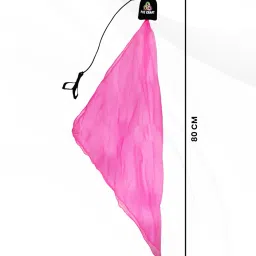 POICRAFT Small Scarf Juggling Poi with Double Finger Loop Handles – Handmade Vibrant Poi for Dance, Rhythmic Gymnastics, Belly Dance, Ballet, Twirling & Swing Exercise Kit (Fluorescent Pink, 1 Pair) image 5