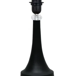 Homesake ® Black Metal Urn Table Lamp with Cone Fabric Shade, E27 Holder, (Jute), Incandescent image 3