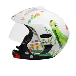 Studds Marshall D3 Open Face Lightweight Kids Motorcycling Helmet(White-XXXL) image 4