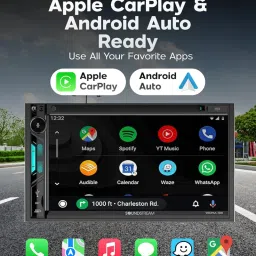 Soundstream VRCPAA-7DR VRCPAA-7DR 7-Inch Double-DIN DVD Head Unit with Apple CarPlay/Android Auto and Bluetooth image 1
