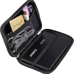 frndzmart Black 2.5 inch Hard Disk Case for External Hard Disk Cover Pouch Water Proof,Shock Proof (for Seagate,Toshiba,WD,Sony,Transcend) image 2