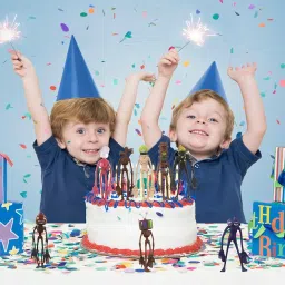 8 Pcs Cake Toppers,Horror Figures Set,Cake Decoration,Action Man Dolls for Cake Decoration and Collectible Display, Perfect for Halloween and Themed Parties image 3