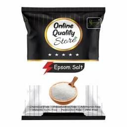 Online Quality Store Epsom Salt - 250g (Magnesium Sulphate) for Relaxation Muscle Relief, Relives Aches & Pain,Bath,Plants, multipurpose use image 1
