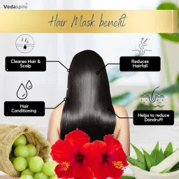 Amla, Hibiscus & Neem Powder Combo – Natural Hair Mask for Hair Growth, Nourishment, Strength, Conditioner, Dandruff Control – Pack of 3 (50g Each) image 2