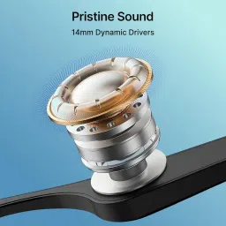 pTron Orbis Neo Smart Glasses w/Bluetooth V5.4, Open Ear Music, Handsfree Calls, Eye Protection, 7Hrs Playtime, Lightweight & Stylish Wireless Sunglasses, Connect with Phones/Tablets (Black) image 4