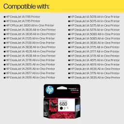 HP 680 Original Ink Advantage Cartridge (Black)| 3000+ Learning worksheets Worth Rs 599 Free image 1