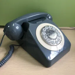 TRENDIVIBE Retro Landline Phone Old Style with Redial Classic for Hotel Use Office Home Grey image 3