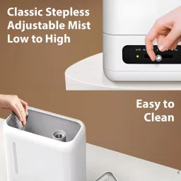 HealthSense Ultrasonic Humidifer For Room Mositure | Air Humidifier for Cold and Cough| Top Filling, 4 lts Capacity, Aromatherapy Tray, 360° Enhance Comfort for Home Baby & Plants | BPA Free - RH690 image 5