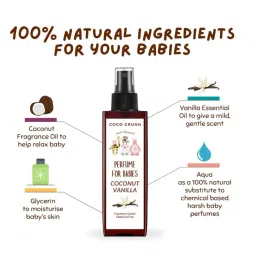 Coco Crush 100% Natural Baby Perfume Duo | Coconut Vanilla + Rose Lavender | Gentle, Alcohol-Free, Unisex Fragrance for Babies | Mild & Safe | Dermatologically Tested (Pack of 2) (200ml (2 * 100ml)) image 2