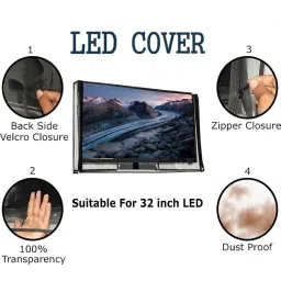 Great Fashion® 2 layer dust proof smart LED LCD TV cover for 40 inch LED/LCD TV (GF_CLEAR_LED40_BA051) image 3