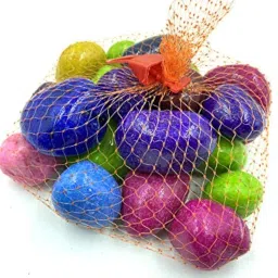 BUM BUM BHOLE 2Kg Big Multi Colored Pebbles/Gravels/Stones Pebbles for Plants Pots/Garden/Lawn/Aquarium Decoration & All Purpose Pack image 1