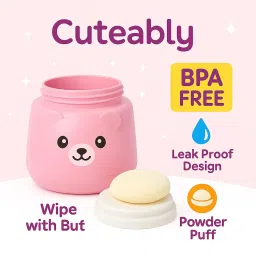 Cuteably powder puff for babies (Pink) image 4