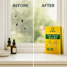 EaglesFord® Fly Trap Sticker Paper/Sticky Traps for Home Flies, Pack of 10 image 4