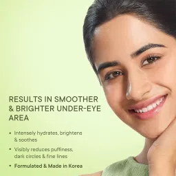 Quench Korean Dark Circle Under Eye Cream with Cooling Massage Roller | Enriched with Cica Herb Repair & Korean Ginseng | Reduces Puffiness & Fine Lines | Brightens Under Eye | Made in Korea (15ml) image 1