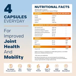 Nature’s Island Glucosamine Capsules support joints, cartilage & muscles with Glucosamine 1500mg, Chondroitin, MSM, Collagen, Calcium & D3. Relieves joint pain & boosts mobility, 120 capsules. image 5