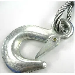 GNEY Premium 4 m Long, 5 Ton Towing Super Strong Emergency Heavy Duty Car Tow Cable Strap Rope with Dual Forged Hooks (Blue, 10mm x 4 m) image 3