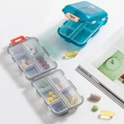 Double Layer Moisture Proof Pill Organizer, Medicine Storage Pill Box image 3