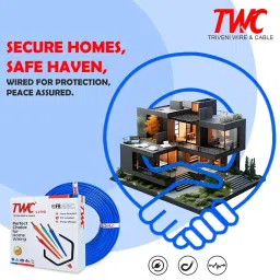 TWC Red-4 SQMM-90 METER Lite Core Electrical Wire | Insulated PVC Copper Wire | Cable for Domestic & Industrial Connection Purpose | Flame Resistant image 3